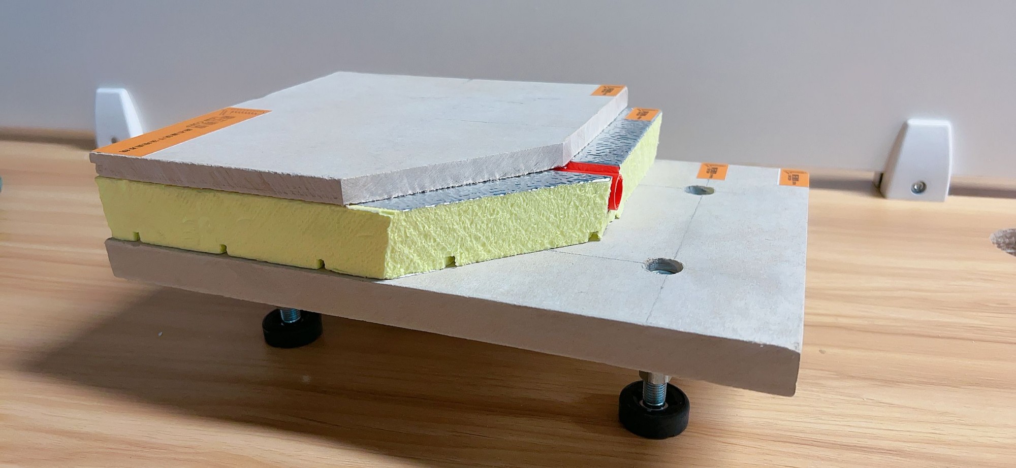 Prefabricated floor heating modules