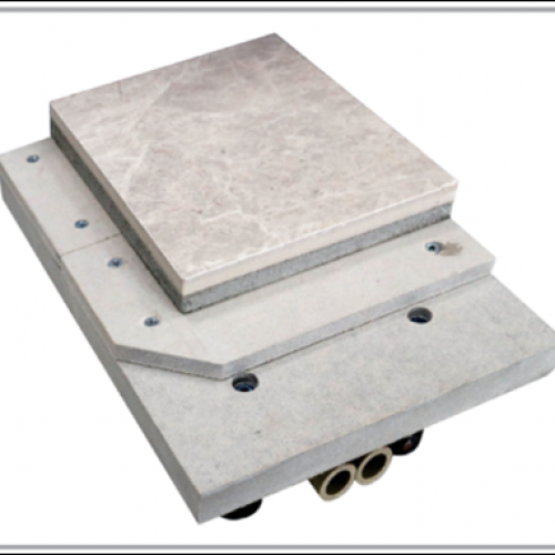 Prefabricated floor without underfloor heating system