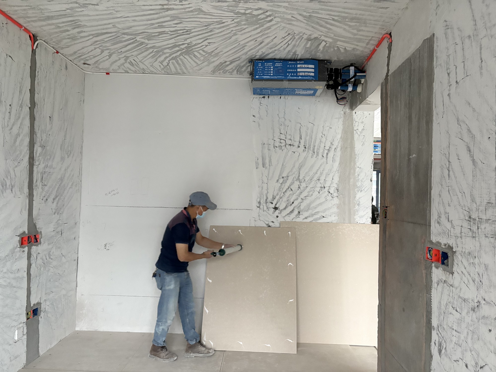 Prefabricated floor without underfloor heating system